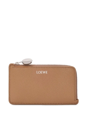LOEWE Pebble anagram-detail cardholder - Neutrals