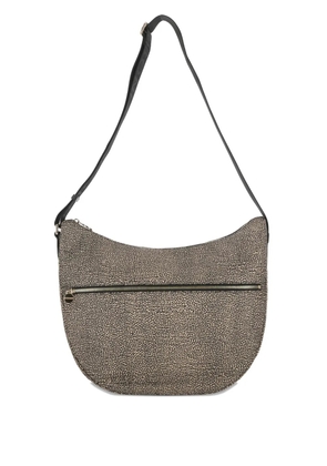 Borbonese leather shoulder bag - Brown