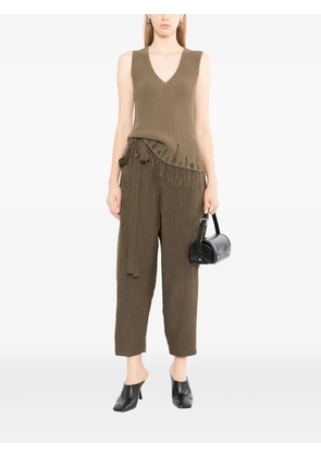 Uma Wang frayed vest - Brown