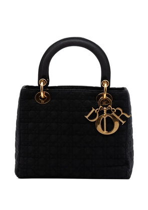 Christian Dior Pre-Owned 2000 Medium Nylon Microcannage Lady Dior satchel - Black