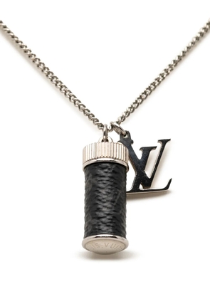 Louis Vuitton Pre-Owned 2020 Brass Monogram Eclipse Charms Necklace costume necklace - Black
