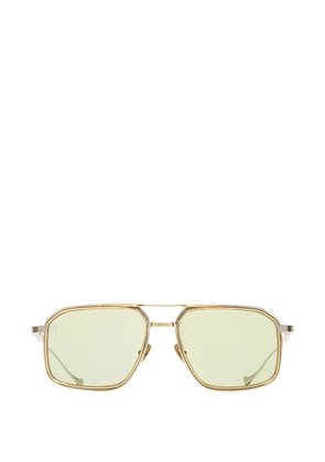 Cutler & Gross 1971 Limited Edition geometric-frame glasses - Gold