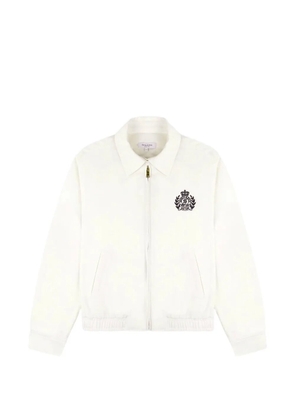 Sporty & Rich logo-embroidered zip-up jacket - Neutrals
