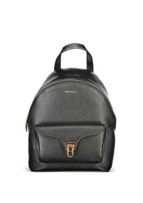 Coccinelle pebbled leather small backpack - Black