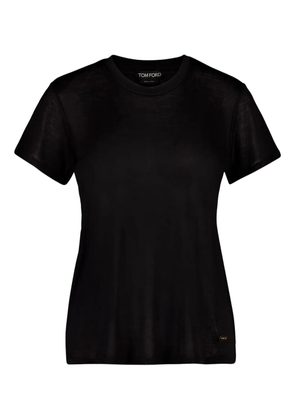 TOM FORD rib-jersey silk T-shirt - Black