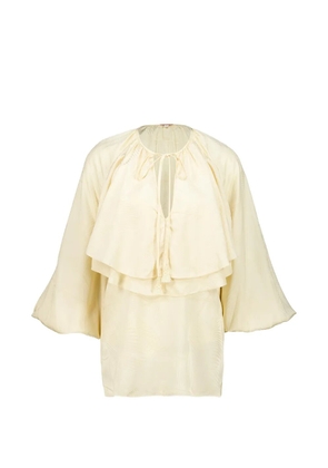 Johanna Ortiz Brisa Colectiva jacquard blouse - White