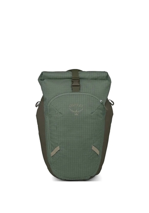 Osprey grid-pattern roll-top backpack - Green