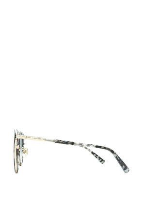 MCM marble-effect round-frame sunglasses - Grey