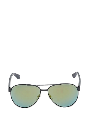 Lacoste double-bridge pilot-frame sunglasses - Black
