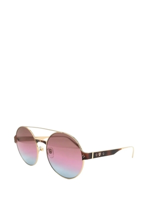 MCM double-bridge round-frame sunglasses - Gold