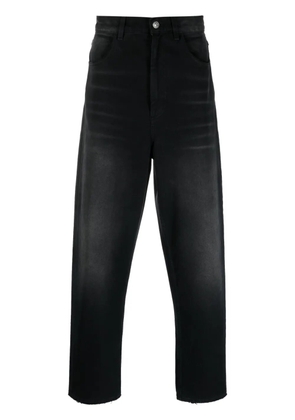 Marni whiskering-effect straight-leg jeans - Black