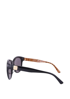 MCM Tea Cup logo-plaque sunglasses - Black