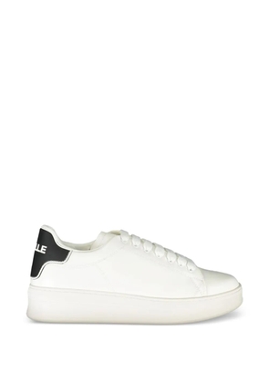 Gaelle logo-detail chunky-sole sneakers - White