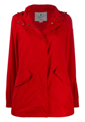 Woolrich hooded raincoat - Red