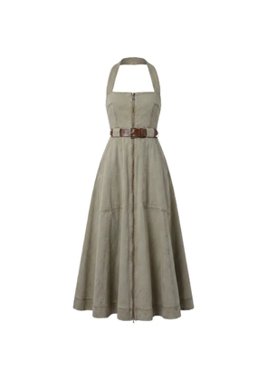 Nicholas Anastasia halter-neck midi dress - Green
