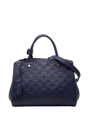 Louis Vuitton Pre-Owned 2015 Monogram Empreinte Montaigne MM satchel - Blue