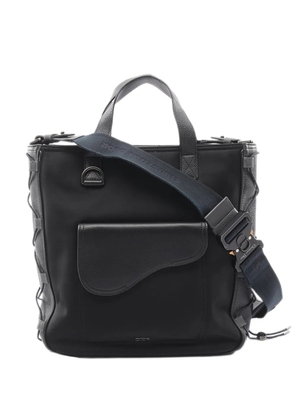 Christian Dior Pre-Owned 2010-2026 Sacai Leather Saddle tote bag - Black