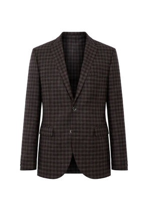 Corneliani CC Collection check-pattern blazer - Brown