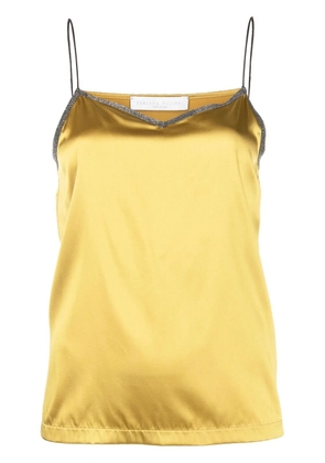 Fabiana Filippi spaghetti-strap vest - Yellow