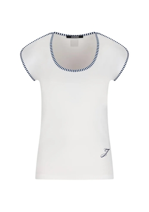 Jacquemus Espiral striped-trim T-shirt - White