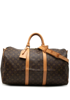 Louis Vuitton Pre-Owned 2001 Monogram Keepall Bandouliere 50 travel bag - Brown