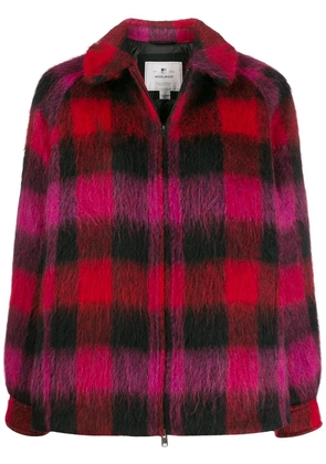 Woolrich check pattern short jacket - Red