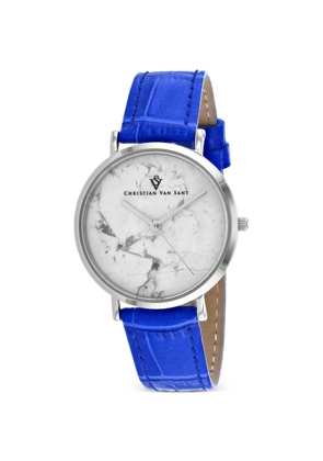 CHRISTIAN VAN SANT Lotus 34mm watch - White