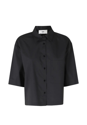 SOLOTRE cropped shirt - Black