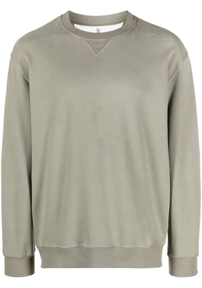Brunello Cucinelli crew-neck cotton sweatshirt - Green