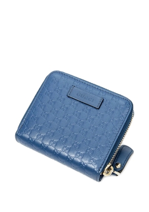 Gucci Pre-Owned Microguccissima leather small bifold wallet - Blue