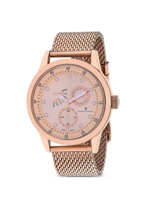 CHRISTIAN VAN SANT Rio mesh-strap 44mm watch - Pink