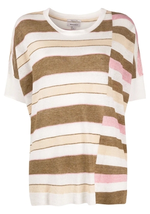 Woolrich loose-fit striped T-shirt - White