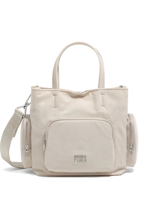 Bimba y Lola small logo-plaque multi-pocket tote bag - Neutrals