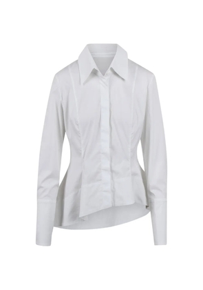 BALOSSA Linette asymmetric panelled shirt - White