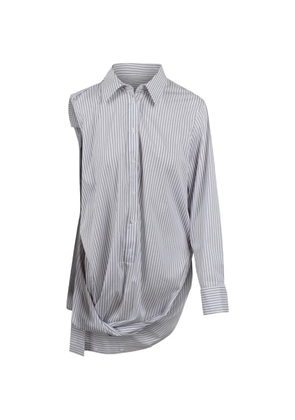 BALOSSA Jadore asymmetric striped shirt - Grey