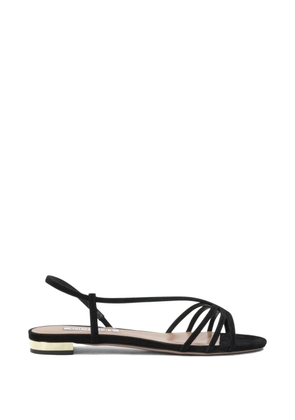 Aquazzura Talk To Me strappy suede sandals - Black