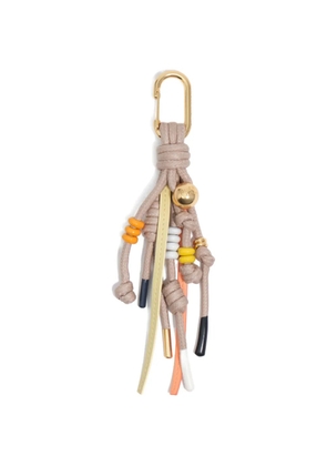 Bimba y Lola beaded knotted keyring - Neutrals
