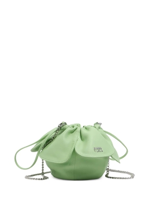 Bimba y Lola Pétalo leather bucket bag - Green