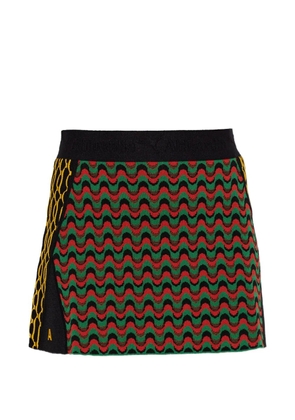 PUMA x Ahluwalia jacquard-knit mini skirt - Green