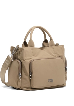 Bimba y Lola large pocket cross body bag - Neutrals