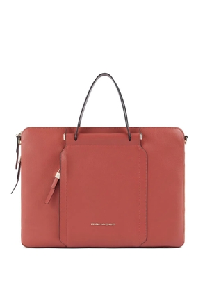 PIQUADRO leather laptop bag - Orange