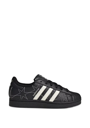 adidas Superstar star II embroidered sneakers - Black