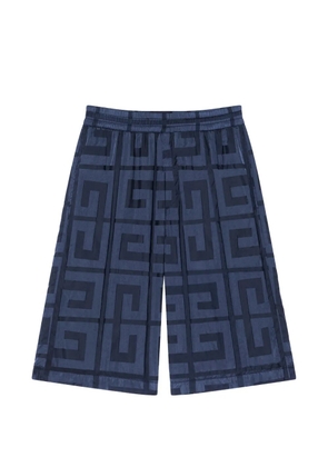 Givenchy 4G monogram elasticated track shorts - Blue