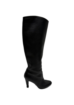 Christian Louboutin Pre-Owned Almond-toe knee-high boots - Black
