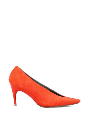 Balenciaga Duchesse asymmetrical-toe pumps - Red