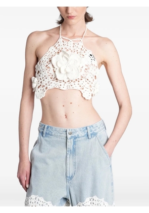 Giuseppe Di Morabito macrame top - White