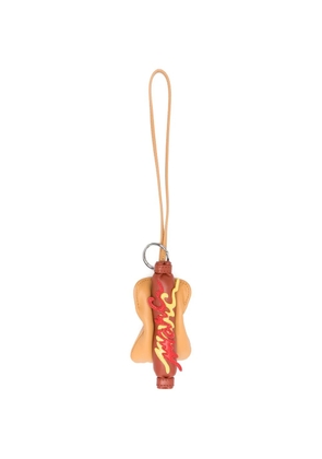 Marc Jacobs hot-dog leather keyring - Brown