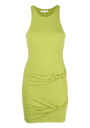 Patrizia Pepe knot-detailed racerback dress - Green