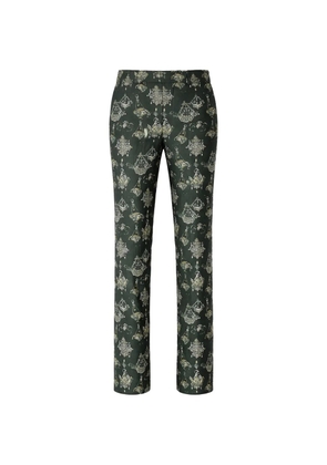 Givenchy Chandelier jacquard trousers - Green
