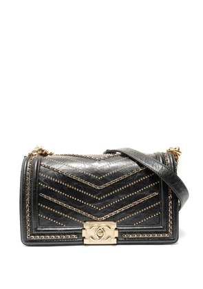CHANEL Pre-Owned 2018-2019 medium 26 Boy Chanel chain shoulder bag - Black